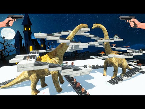 FPS Avatar whit all weapons in battle whit the enemy - Animal Revolt Battle Simulator