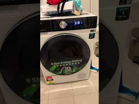 Hisense Series 5 8kg Heat pump dryer in operation