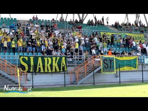 Doping kibiców podczas meczu Siarki Tarnobrzeg z Radomiakiem Radom 05.06.2013 HD