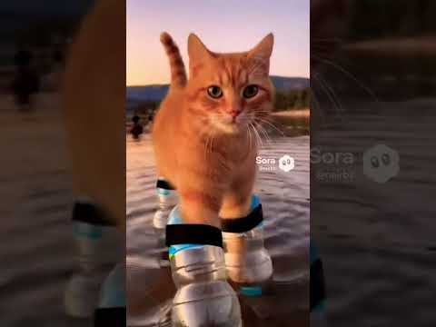 Walking on water 🙀😍 #shorts #cuteanimals #pets #beauty #viral