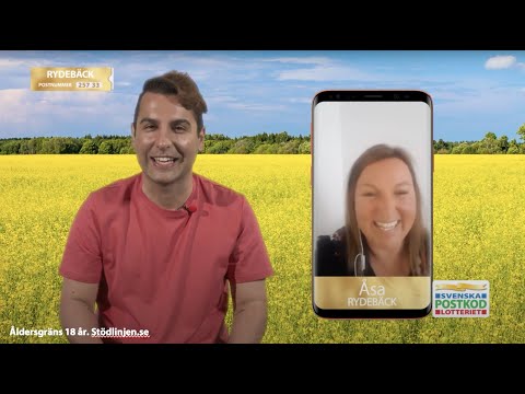 Daniel Paris ringer vinnare i Rydebäck - Postkodlotteriet