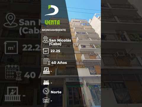 EN VENTA Monoambiente inversión B° SAN NICOLAS