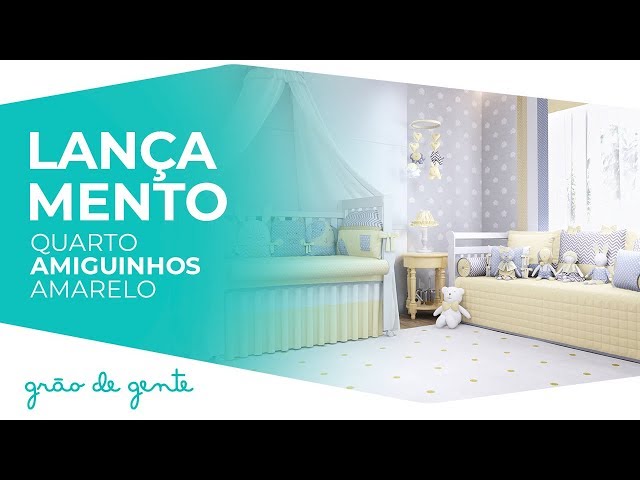 Quarto de Bebê Amiguinhos Amarelo - Grão de Gente