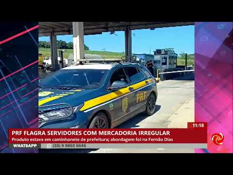 PRF flagra servidores com mercadoria irregular em Carmo da Cachoeira