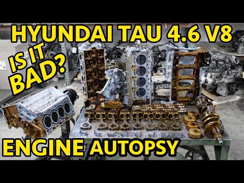 Hyundai Genesis 4.6 V8 TAU BAD Engine Teardown. Well, it WAS good but now...