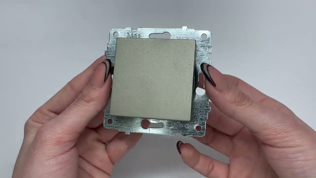 Выключатель одноклавишный OVIVO Grano антрацит (600-000213-200)