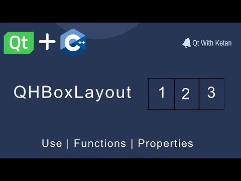 Qt QHBoxLayout | How to use QHBoxLayout | Qt C++ | Qt Creator | Qt Tutorial