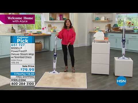 BISSELL PowerFresh Deluxe Steam Mop with Scented Discs
