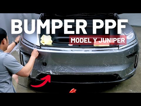 How To Install DIY PPF On Model Y Juniper Front Bumper
