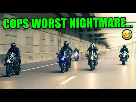 FIVE Ninja H2's Crash Bike Night 😈