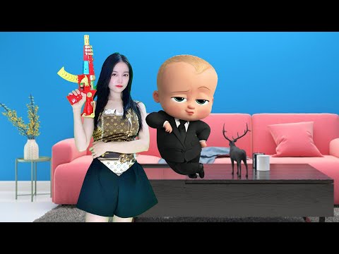 Cute Girl Imitating Baby Boss Nanny - Baby Boss In The Real Life