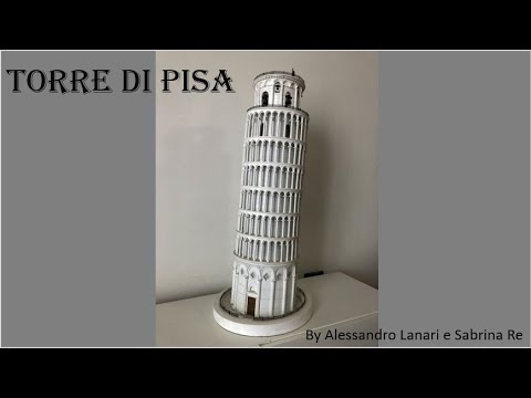torre di pisa - modellino/miniatura costruita interamente a mano + musica inedita by heresy