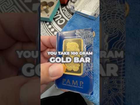Weighing the Options: 100-Gram Gold Bar vs. Smaller Gold Pieces #gold #investment #weightoptions