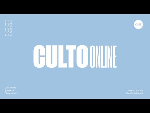 CULTO ONLINE | Igreja ONE RJ (27/09/2020)