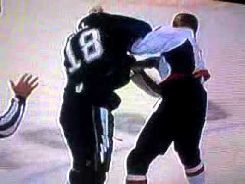 Washington capitals fights with the Lightning