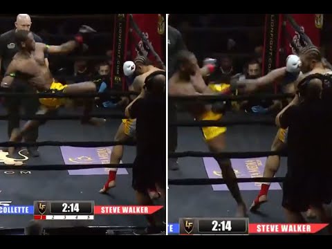 knocked out in beauty! Brian Collette vs. Steve walker