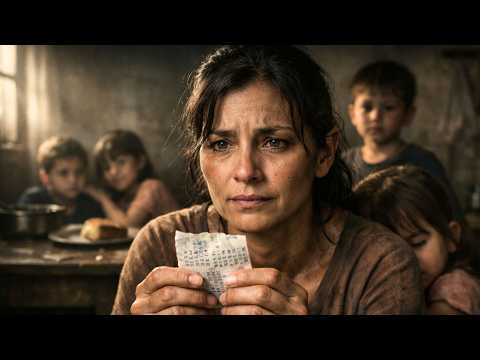 Viúva vivia em miseria com seus filhos até Encontrar um Bilhete Premiado de Loteria... e tudo muda..