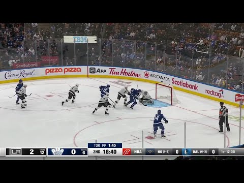 Jonathan Quick with a Goalie Save vs. Toronto Maple Leafs