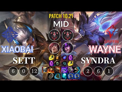 ES Xiaobai Sett vs GRF Wayne Syndra Mid - KR Patch 10.21