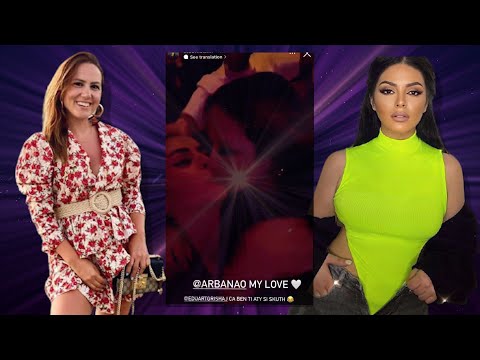 Ky po eshte lajm…Fifi dhe Arbana Osmani shkembejne puthje ne buze ne festen e Topi-t!