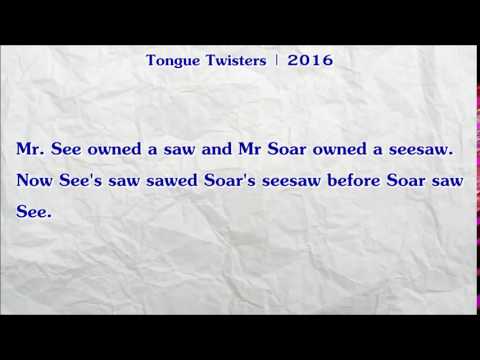 #284 | Mr. See owned a saw and Mr Soar owned a seesaw