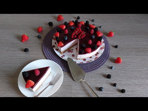 CHEESECAKE AI FRUTTI DI BOSCO🍓🫐.(Senza cottura)