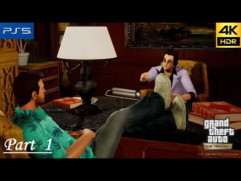 Grand Theft Auto Vice City - GTA Trilogy Remastered (Definitive Edition) Walkthrough Gameplay Part 1