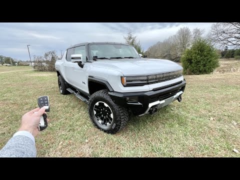 2022 GMC Hummer EV Edition 1 Crew Cab: Start Up, Test Drive, Walkaround, POV and Review
