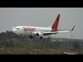 SpiceJet 737-800 landing in Madurai, India (VT-SZA.