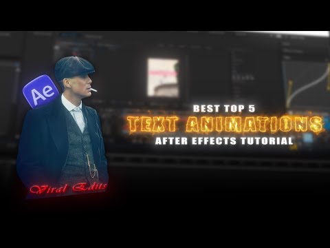 +5 Text Animations to GO VIRAL with your edits ! After Effects Tutorial