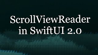 Download the video "ScrollViewReader SwiftUI 2.0"