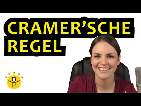 CRAMERSCHE REGEL 2x2 – Determinantenverfahren, Determinante, Gleichungssystem lösen