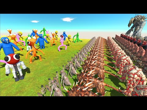 Infernals War | Rainbow Friends Attack - Animal Revolt Battle Simulator