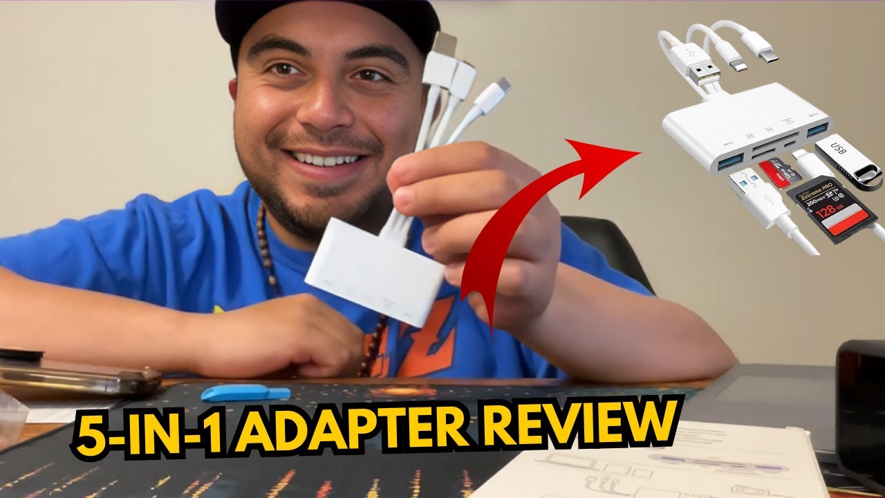 Lecteur de cartes 5 en 1, USB-A, USB-C et Lightning video thumbnail