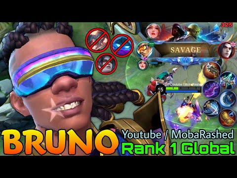 SAVAGE Bruno Firebolt WipeOut All! - Top 1 Global Bruno by Youtube / MobaRashed - Mobile Legends