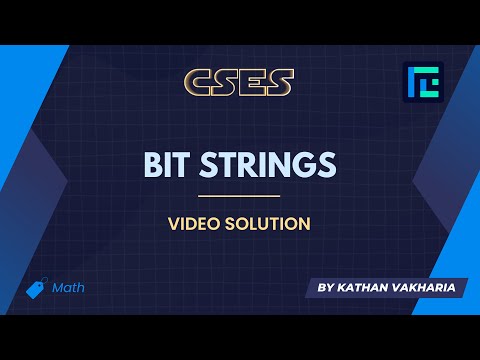 Bit Strings Video Solution | CSES Problemset | Introductory Problems