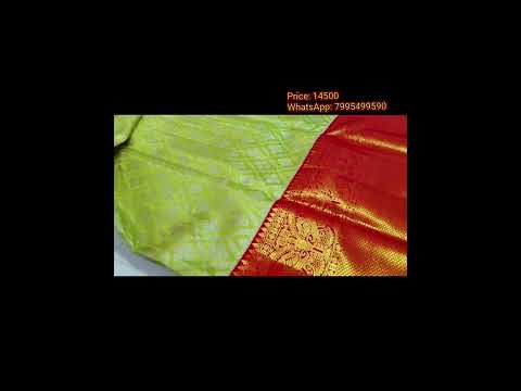 Pure kanchipuram handloom   bridal tissue silk saree with price || whatsapp: 7995499590