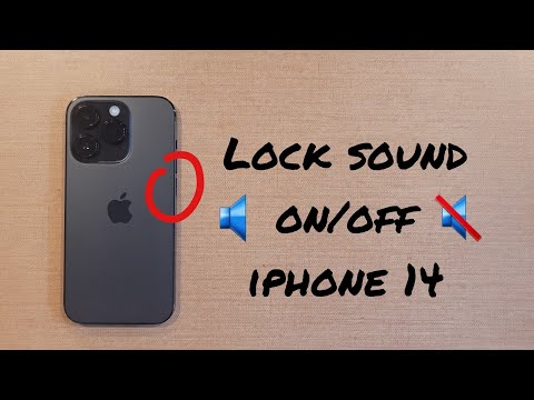 Lock Sound On/Off iPhone 14/ Pro/ Max