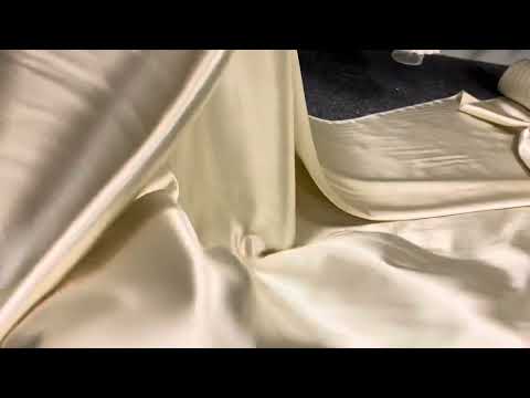 Cream Silk Heavy Crepe Satin - Sublime