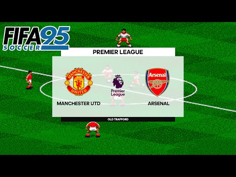 FIFA 95 (FIFA Soccer 95) - Manchester United vs Arsenal - Gameplay PC HD
