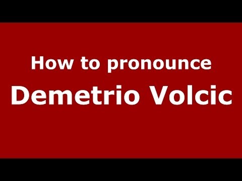 How to pronounce Demetrio Volcic (Italian/Italy) - PronounceNames.com