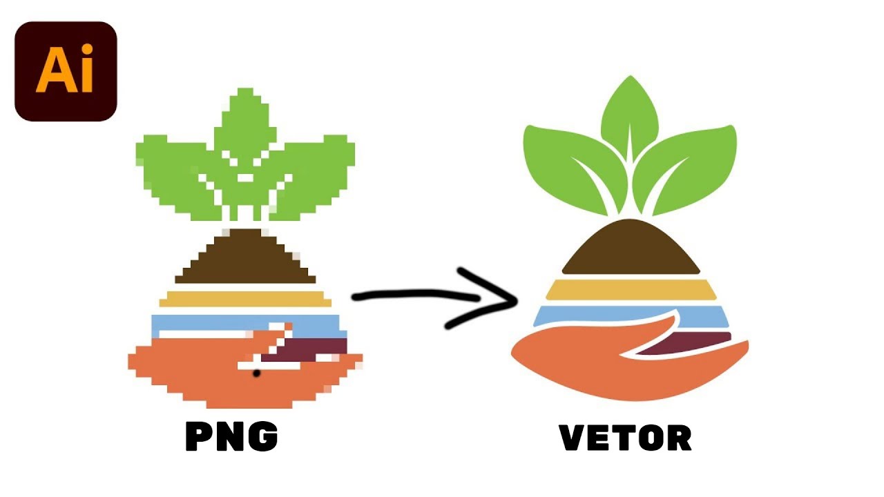 Como transformar um PNG em Vetor usando o Illustrator