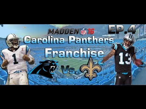 Madden NFL 16 PS4 | Carolina Panthers Franchise EP. 4: Divisional Rivalry Game!!!!!