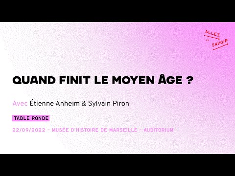 [Allez Savoir 2022] Quand finit le Moyen Âge ?