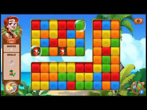 Lost Island Blast Adventure Level 196 - NO BOOSTERS 🏝️ | SKILLGAMING ✔️