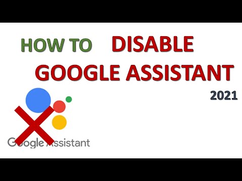 HOW TO disable google assistant on android 2021
