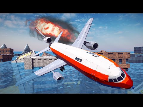 Realistic Fictional Airplane Crashes and Water Landings #1 - Besiege