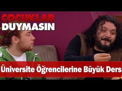 Filozoftan üniversite öğrencilerine büyük ders! - Çocuklar Duymasın