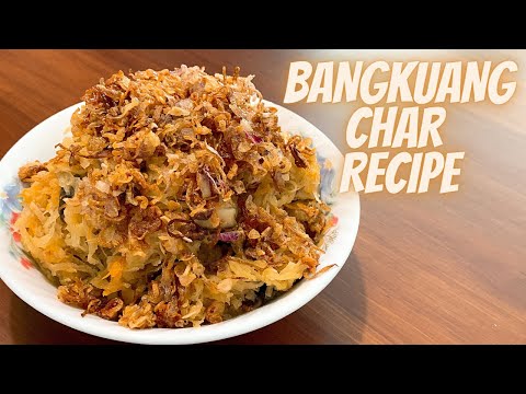 BANGKUANG CHAR RECIPE | HOW TO COOK JIU HU CHAR | STIR FRY YAM BEAN | NYONYA COOKING RECIPES