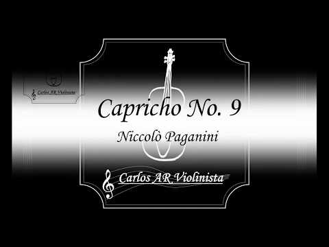 Capricho No. 9 (Niccolò Paganini) Versión fácil - Partitura Violín